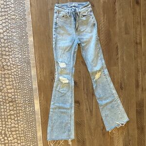 Idyllwind Light Blue Distressed Flare Jeans